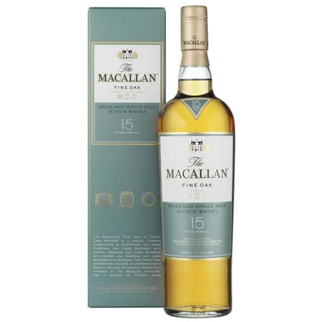 Macallan 15 Year Old Fine Oak Scotch
