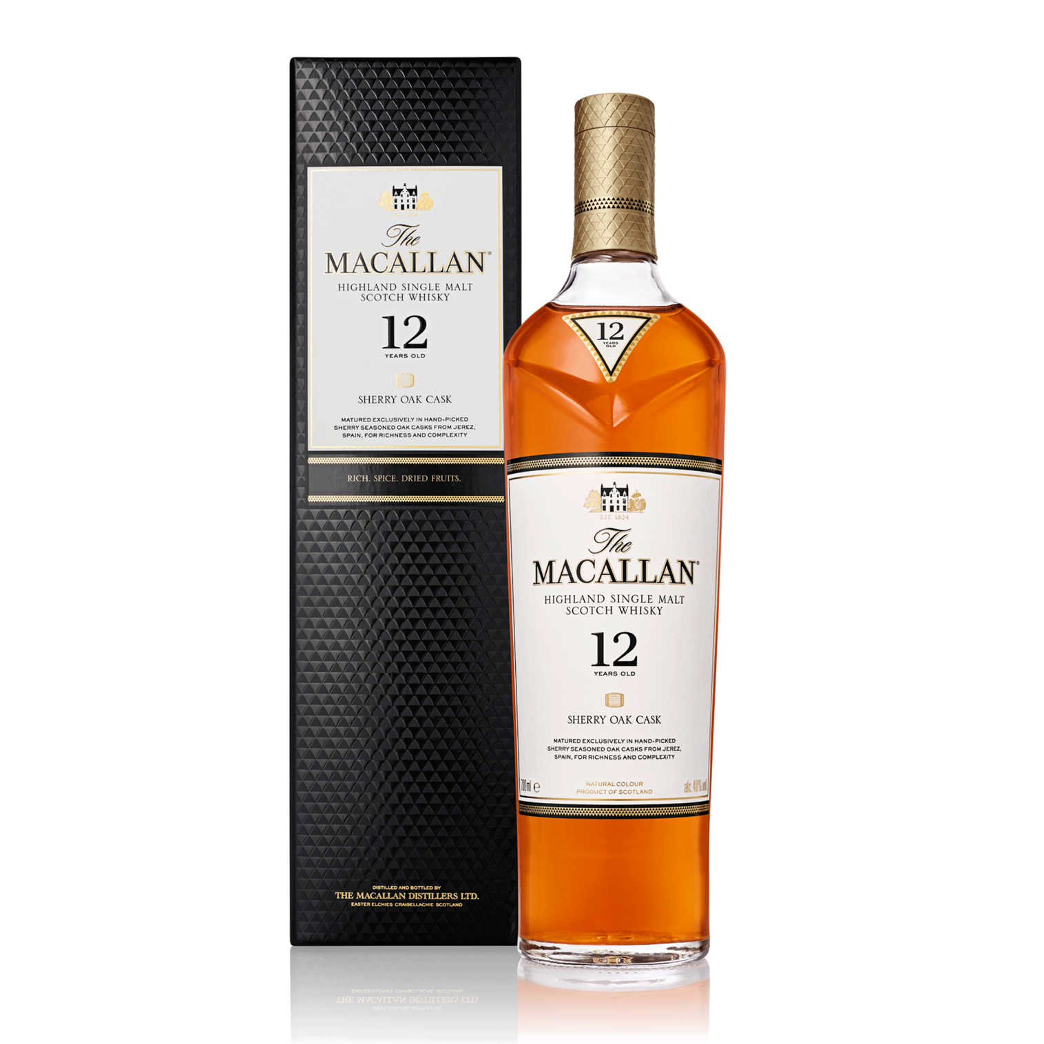 Macallan 12 Year Old Sherry Oak Scotch