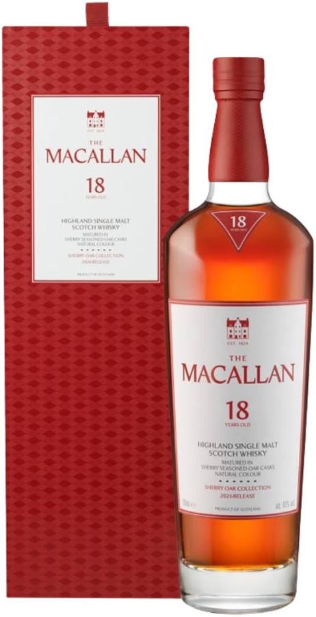 Macallan 18 Year Old Sherry Oak 2026